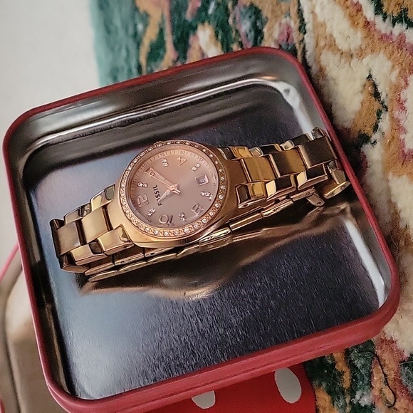 Fossil Accessories - Fossil Rose Gold Watch w Rose Gold Face & Sparkling Accents